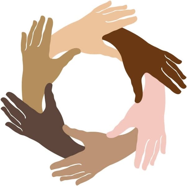hands circle logo